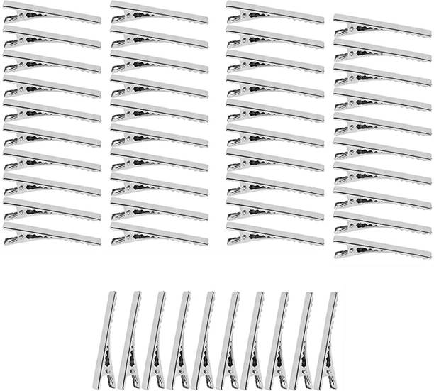 Kela devi 50 PCS Plain Alligator Barrettes Metal Hair Pin