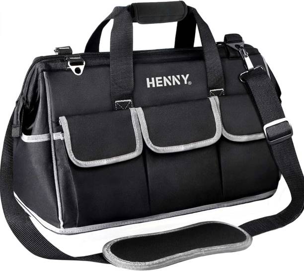 Henny bags Heavy Duty Tool Bag 18 Inch 16 Pocket Electrician, Industrial Tool Bag Polyester Tool Bag