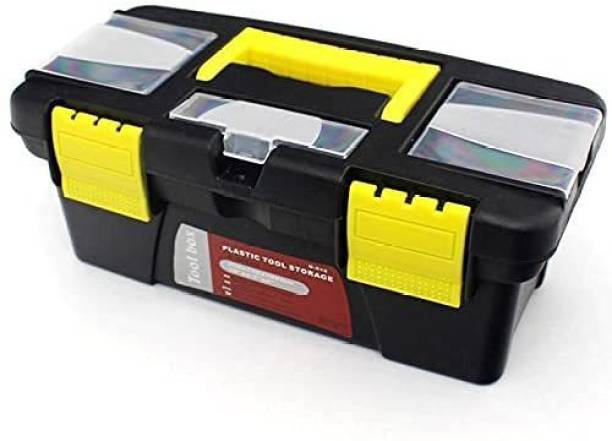 Rameja Multipurpose Storage Box Travel Tool Organizer Storage Box for Hand Tool Kit Tool Box with Tray
