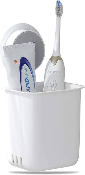 Mirramor Toothbrush Holder For Bathroom, Easy Wall Mount Self Adhesive Organizer Plastic Toothbrush Holder