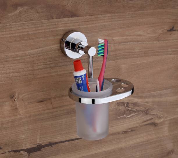 GRIVAN Tumbler Holder/Tooth Brush Holder/Bathroom Accessories(Chrome ) 304 Stainless Steel Toothbrush Holder
