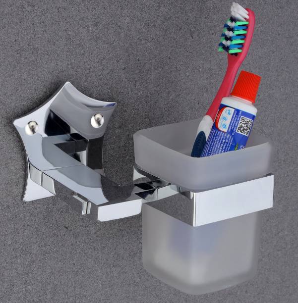 GLOXY Stainless Steel Tumbler Holder / Premium Bathroom Accessories Stainless Steel Toothbrush Holder