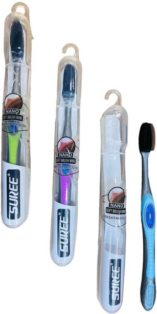 suree imported silicone tooth brush black 3 pcs Ultra S...