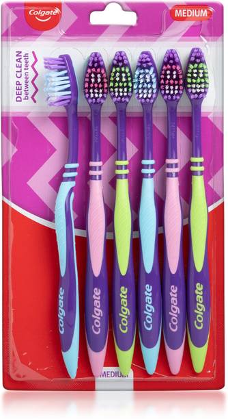 कोलगेट ज़िगज़ैग एंटीबैक्टीरियल मीडियम टूथब्रश
