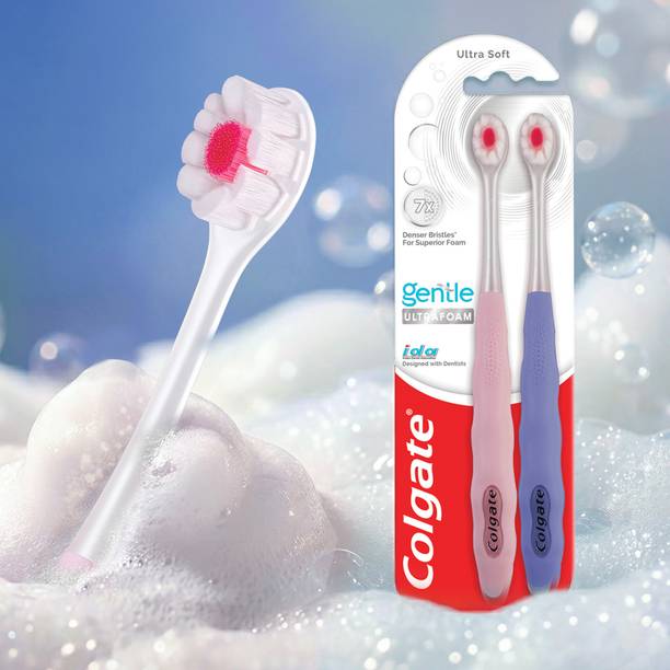 Colgate Gentle UltraFoam Ultra Soft Toothbrush Pack of 2
