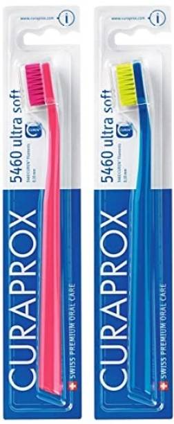 Curaprox CS 5460 Toothbrush | Extra gentle bristles | Swiss Oral Care| Pack of 2 Extra Soft Toothbrush