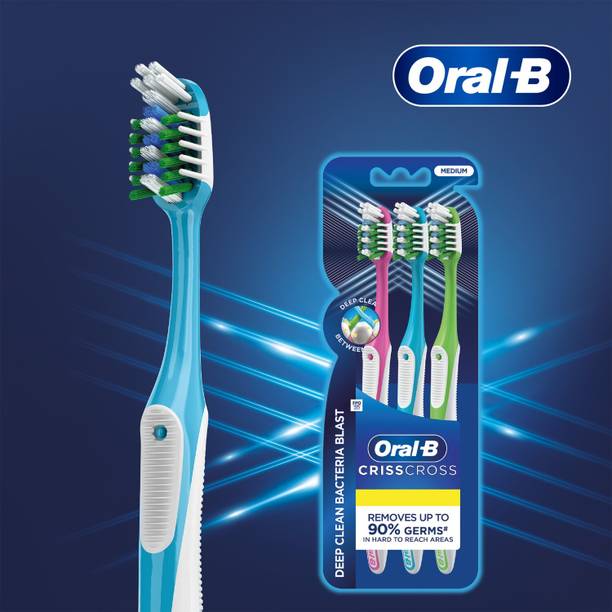 Oral-B Crisscross Bacteria Blast Deep Clean, Soft Toothbrush