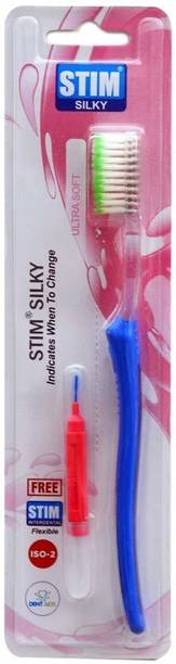 STIM SILKY TOOTHBRUSH PACK OF 6 Ultra Soft Toothbrush