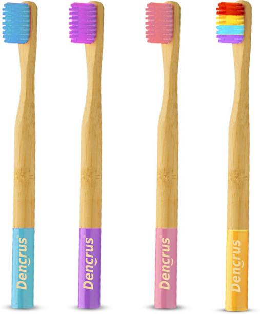 Dencrus ORBY KIDS Bamboo Toothbrush Compostable Handl...