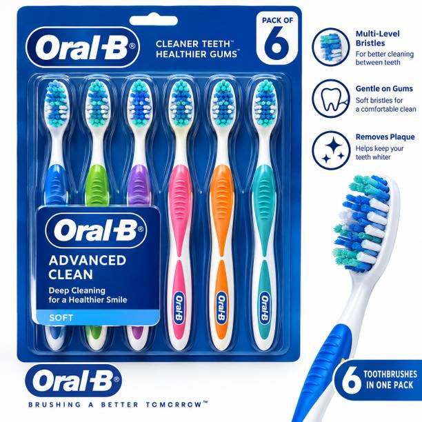 Oral-B Pack 6 Toothbrush Extra Soft Toothbrush