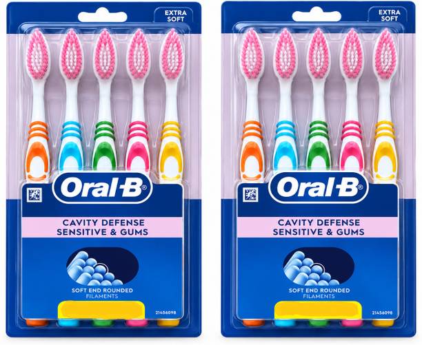 Oral-B Everyday Care Sensitive,Pack of 5, 2 sat Extra Soft Toothbrush