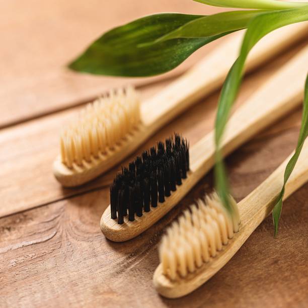 Naturally Eco Friendly 100%Natural Bamboo Toothbrush Teeth Whitening Soft Bristles Soft Toothbrush