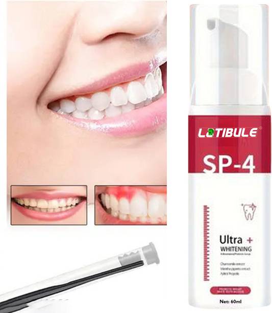 Latibule Ultra + Teeth Whitening Foam Improved Oral Health|Vegan Friendly Toothpaste