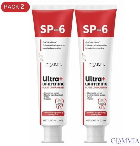 GLAMMIA SP 6 Toothpaste | Radiant Whitening Brushing Enamel Safe Daily Care Toothpaste