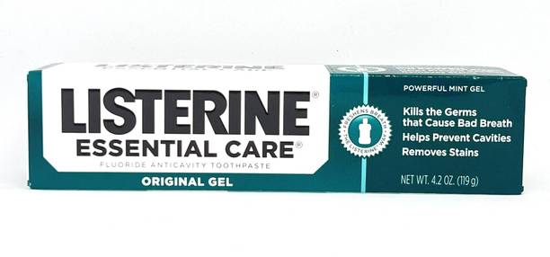LISTERINE Essential Care Fluoride Anticavity Toothpaste - Mint Toothpaste
