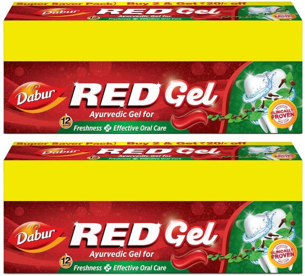 Dabur Red Ayurvedic Gel for Freshness ( Super Saver Pack) Toothpaste