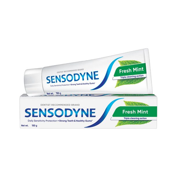 SENSODYNE Fresh Mint Toothpaste for Max Freshness, Daily Sensitivity Protection 