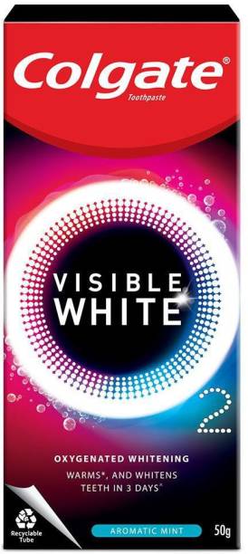 Colgate Visible White O2 Teeth Whitening Toothpaste - Aromatic Mint Toothpaste (50gm) Toothpaste