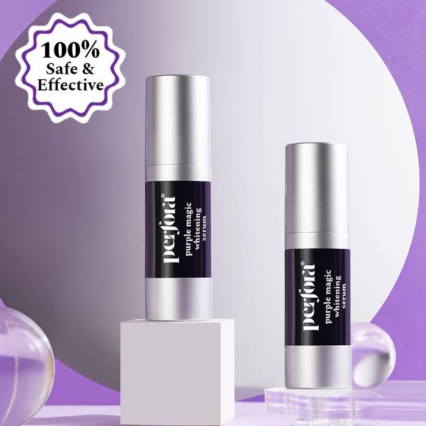 Perfora Purple Magic Whitening Serum|Enamel Safe & Stain Remover|Pack Of 2 | Apple Peach Toothpaste
