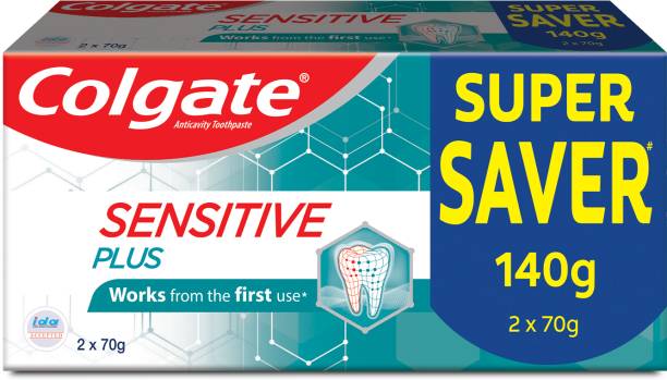 Colgate Sensitive Plus Toothpaste, Pro Argin Formula for Sensitivity Relief (Combo Pack) Toothpaste