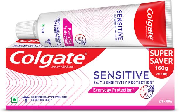 Colgate Sensitive Everyday Protection Toothpaste For Sensitive Teeth (Combo Pack) Toothpaste 160 g, Pack of 2