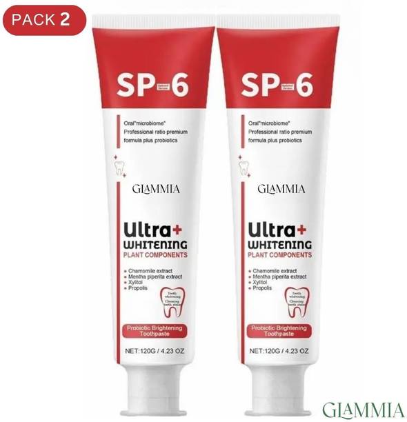 GLAMMIA SP 6 Toothpaste | Brighten Enamel Whitening Safe Daily Brush Toothpaste