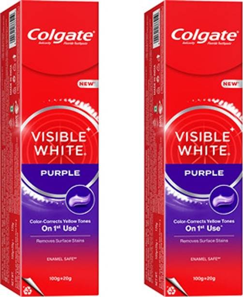 Colgate Visible White Purple For Whiter Teeth 240gm Toothpaste