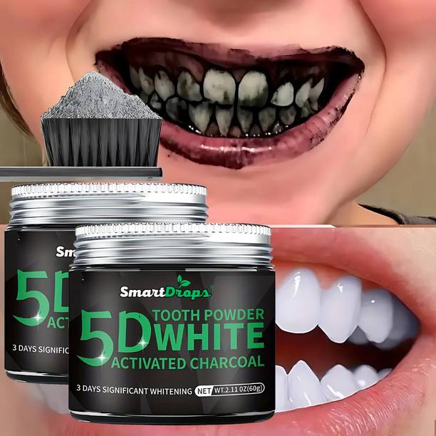 smartdrops Charcoal Teeth Whitening For Fresh Breath and Remove Stains | Toothpaste