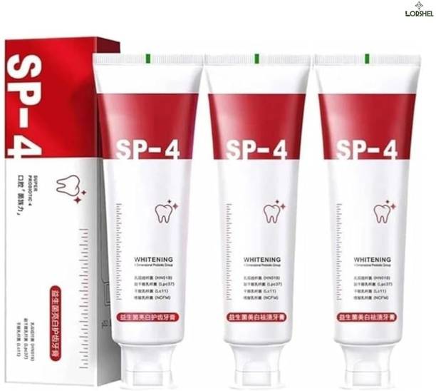 LORSHEL SP 4 Toothpaste for strong enamel and cleaner whiter teeth Toothpaste