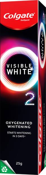 Colgate Visible White O2 for noticeably whiter teeth starting in 3 days Whitening Toothpaste