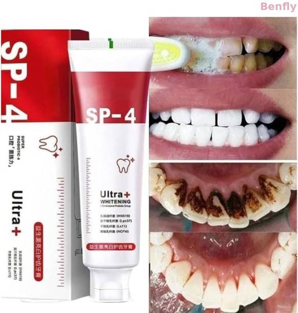 BENFLY I Ultra Brightening Toothpaste Advanced Whitening Formula for Stain Removal Toothpaste
