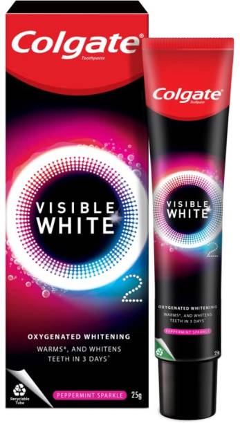Colgate Visible White O2 25g Teeth Whitening Toothpaste @ Peppermint Sparkle Toothpaste
