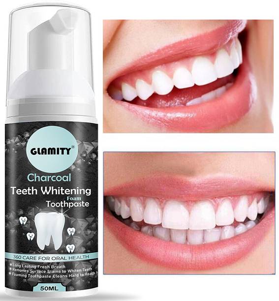 GLAMITY Teeth Whitening Mousse Foam Cleaning Germs Freshen Breath Pack of 1