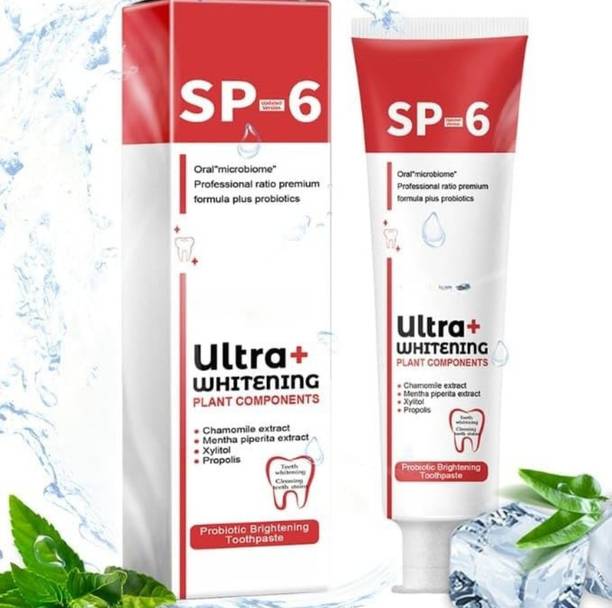 सिय्धा Sp6tooth Paste Ultra Whitening 100% Herbal Toothpaste For Kids And Adults 30g टीथ व्हाइटनिंग किट