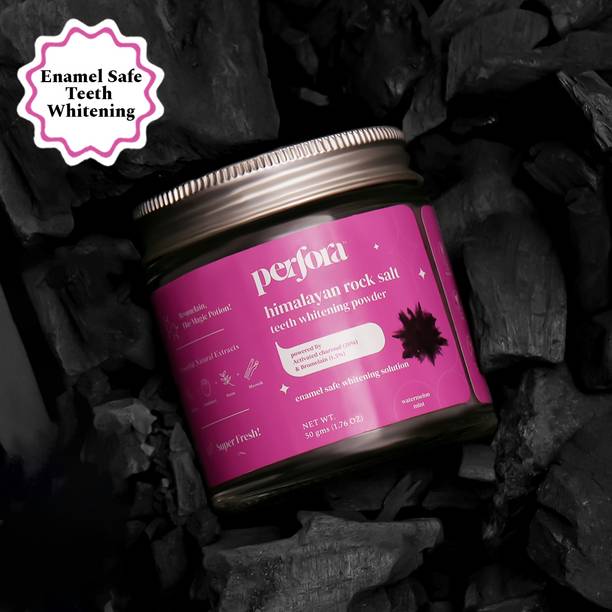 Perfora Charcoal Teeth Whitening Powder - Watermelon Mint. Enamel Safe & Effective.