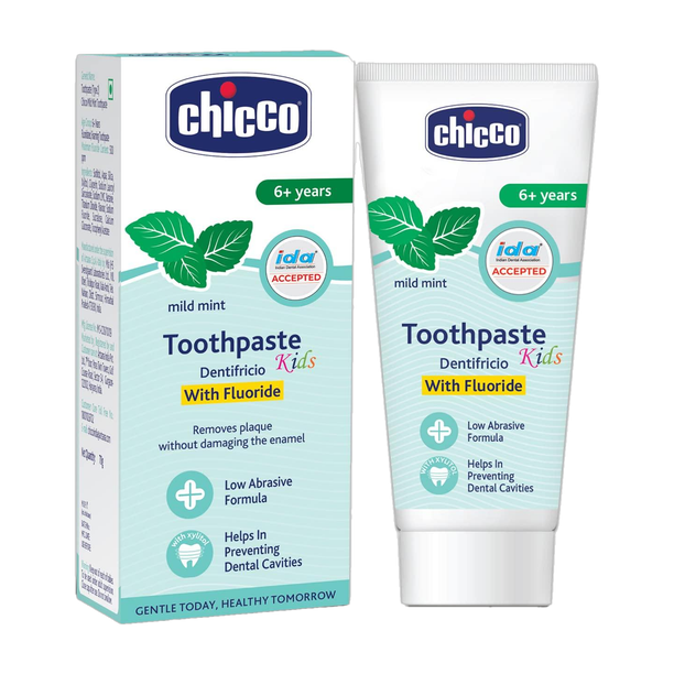 Chicco Mild Mint Flavour 6Y+ Kids, Preservative Free Toothpaste