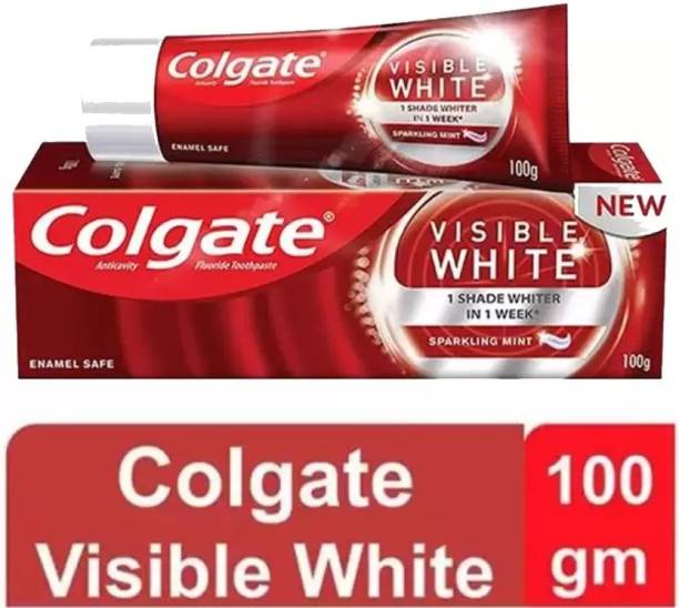 Colgate VISIBLE WHITE 1 Shade Whiter In 1 Week-Toothpaste @(100 g) Toothpaste