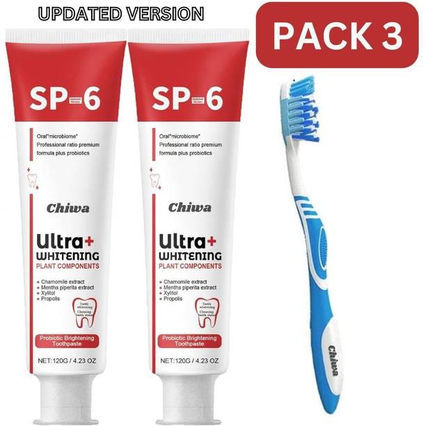 CHIWA SP 6 Toothpaste: Ultra Oral Hygiene Benefactor with Comfort Brush Toothpaste