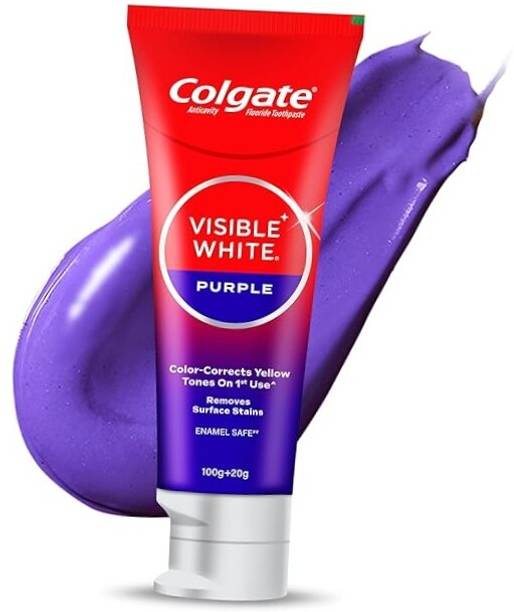 Colgate Visible White Purple Color Corrects Yellow | Tones on 1st Use^ Toothpaste