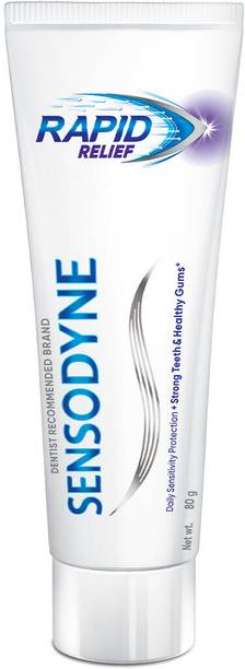 SENSODYNE Rapid Relief Sensitive Toothpaste To Help Beat Sensitivity Fast - 80g Toothpaste