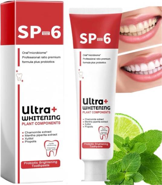 सिय्धा Sp6 Toothpaste Ultra 100% Herbal For All Types Of Teeth टीथ व्हाइटनिंग किट