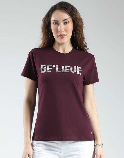 Casual Regular Sleeves Printed Women Red Top