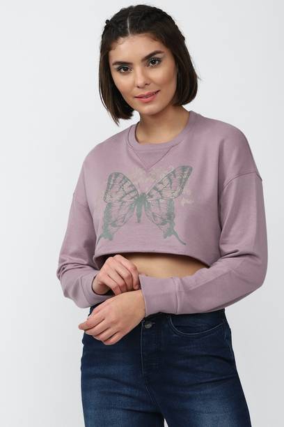 Casual Regular Sleeves Graphic Print Women Purple Top