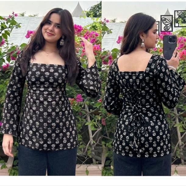 Jaipuri Dori Printed Viscose Rayon Straight Kurta for Women