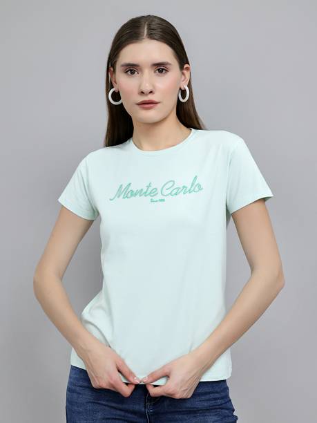 Casual Regular Sleeves Printed Women Light Green Top