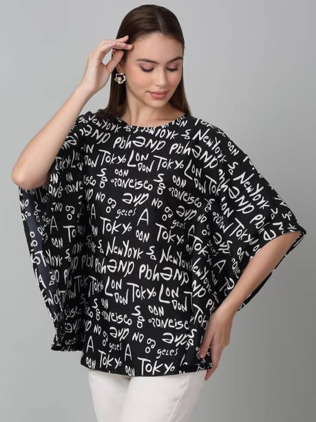 FineMe Casual Printed Women White Top