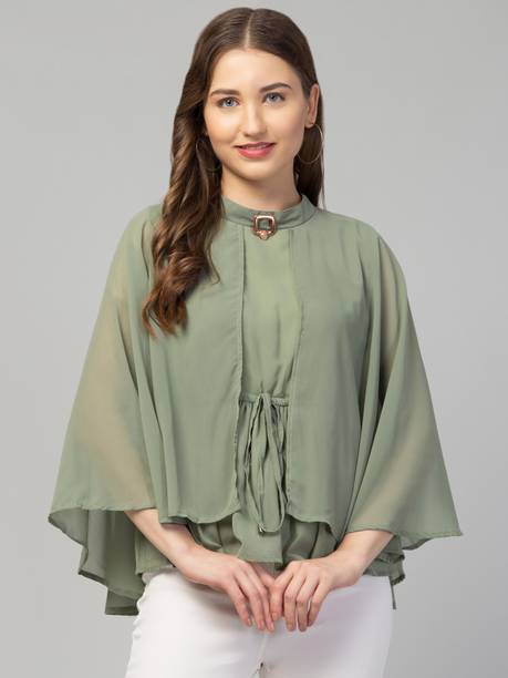 My Swag Casual Solid Women Light Green Top