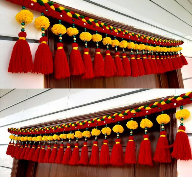 सात्विक क्रिएशन्स Authentic Handcrafted Toran: Celebrating India's Artistic Heritage तोरन