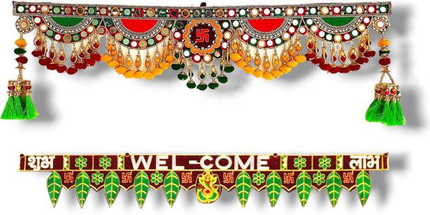 SHREEJI HANDICRAFT Pearl Beads Home Door Decor Toran For Home Decoration. Toran