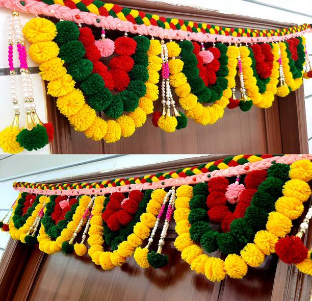 सात्विक क्रिएशन्स Authentic Handcrafted Toran: Celebrating India's Artistic Heritage तोरन